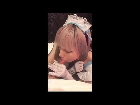 ❤️ Japāņu elks [mayuka], franču kalpones tērps, 1. daļa, minets un džerkstēšana ar losjonu ❤️ Kaltais porno pie mums ﹏